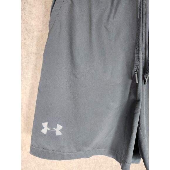 UNDER ARMOUR Women's Gray Front Tie Outdoor Athletic Workout Shorts SZ M - Picture 4 of 9